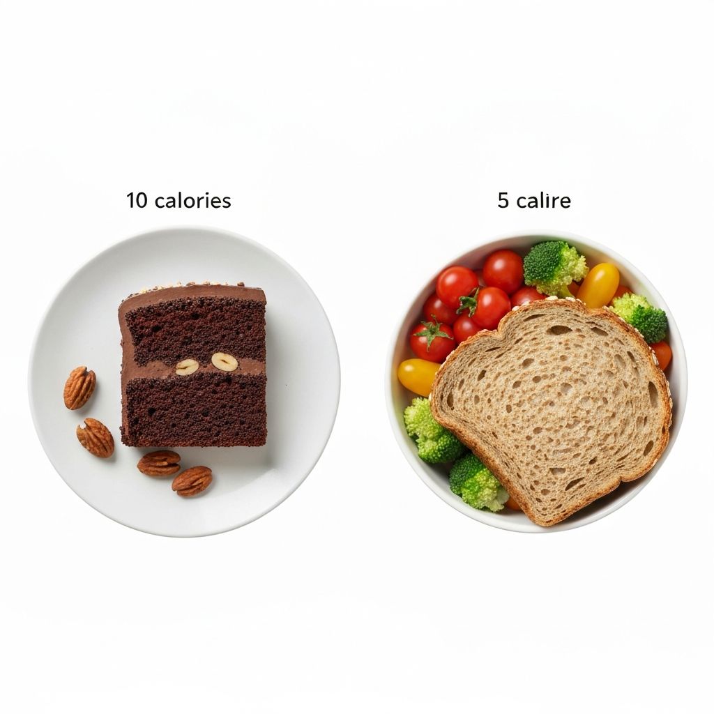 Comparison of high-volume low-calorie foods versus dense caloric items